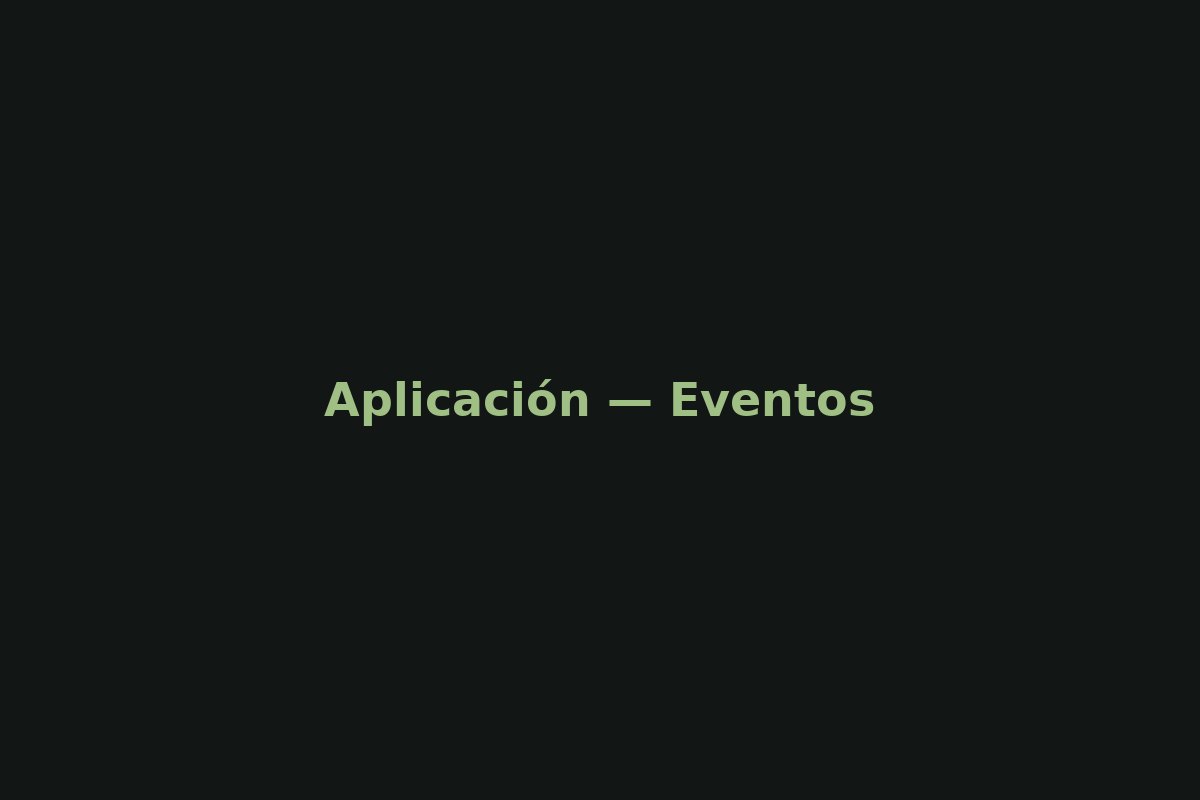 Eventos y respuesta — ejemplo