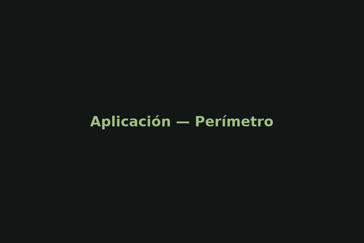 Vigilancia perimetral — ejemplo