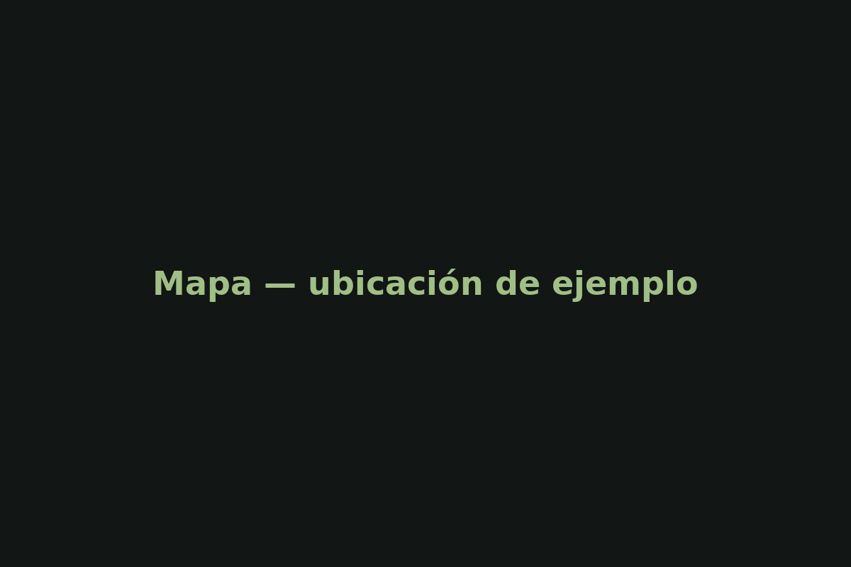 Mapa — ubicación de ejemplo